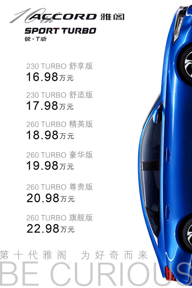 势不可挡！雅阁6月热销14,443辆 环比劲增97.3%